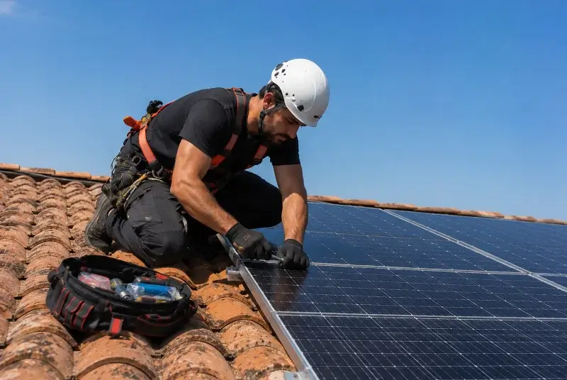 Maintenance et monitoring de panneaux solaires à Chambellay