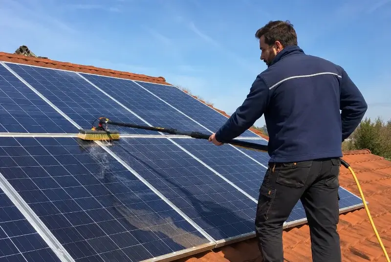 Nettoyage et entretien de panneaux solaires à Chambellay